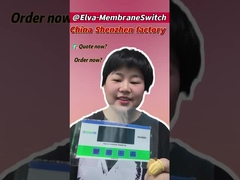 ফ্ল্যাট মেমব্রেন কীপ্যাড -30C- 80C তাপমাত্রা পরিসীমা ইনসুলেশন প্রতিরোধের সাথে 100MΩ