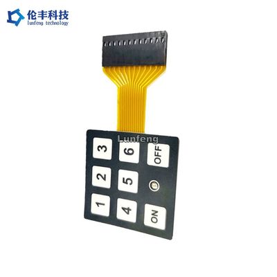 ভালো দাম স্ক্রিন প্রিন্টিং সহ কাস্টমাইজযোগ্য 3v / 3.3V ড্রাইভার ভোল্টেজ ঝিল্লি সুইচ অনলাইন