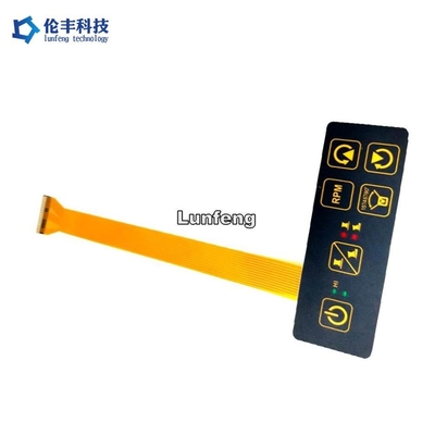 ভালো দাম রঙিন ব্যাকলাইট এবং আইকনিক এলইডি সহ ম্যাট / চকচকে কাস্টমাইজযোগ্য স্পর্শযোগ্য ঝিল্লি সুইচ অনলাইন