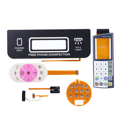 ভালো দাম কাস্টমাইজড কন্ট্রোল দক্ষতার জন্য উচ্চ চকচকে পিইটি ঝিল্লি নিয়ন্ত্রণ ওভারলে লাইফটাইম 1-3 মিলিয়ন বার অনলাইন