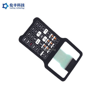 PET স্বচ্ছ LCD ফ্ল্যাট ঝিল্লি সুইচ ম্যাট সারফেস কীপ্যাড
