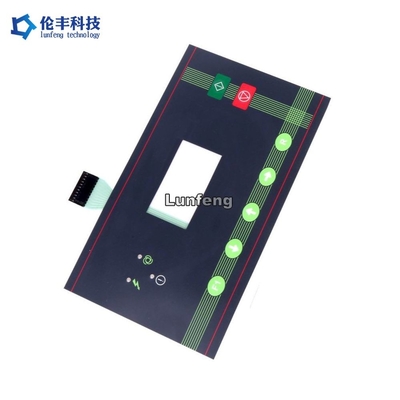 স্বচ্ছ LED LCD উইন্ডো জলরোধী ঝিল্লি কীপ্যাড 3M468 আঠালো