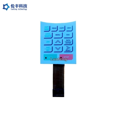 OEM / ODM ফ্ল্যাট মেমব্রেন সুইচ, কাস্টম মেমব্রেন কীবোর্ড
