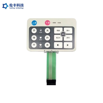 কাস্টমাইজড ডিজাইন LED মেমব্রেন সুইচ, এমবসড কী LED মেমব্রেন কীপ্যাড