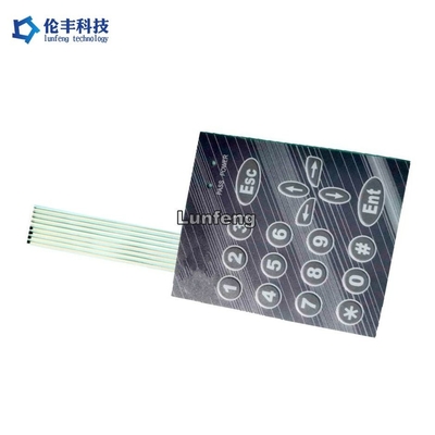 OEM ODM মেমব্রেন সুইচ কীবোর্ড 3M468 3M9080 3M9448 রিয়ার আঠালো