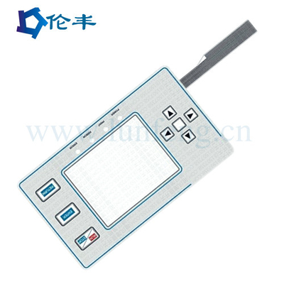 DC 12V ফ্ল্যাট মেমব্রেন সুইচ প্যানেল যার ইনসুলেশন রেজিস্ট্যান্স >100MΩ এবং স্টোরেজ তাপমাত্রা