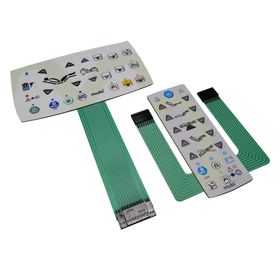 কাস্টমাইজড ডিজাইন এবং যোগাযোগ রেটিং 50mA / 50V DC সহ জলরোধী হোম অ্যাপ্লায়েন্স মেটাল ডোম ঝিল্লি সুইচ